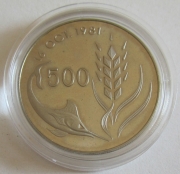 Cyprus 500 Mils 1981 FAO World Food Day BU