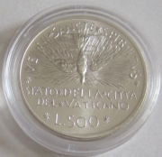 Vatican 500 Lire 1978 Sede Vacante August Silver