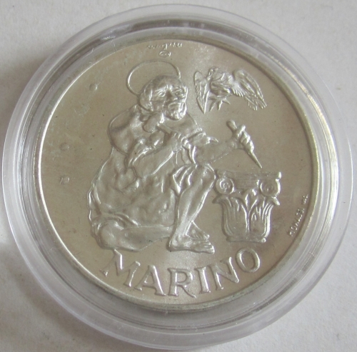 San Marino 500 Lire 1975 Saint Marinus Silver