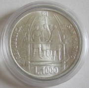 San Marino 1000 Lire 1977 Filippo di ser Brunellesco Silver