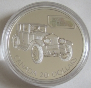 Canada 20 Dollars 2002 Transport Gray-Dort Silver