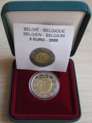 Belgien 2 Euro 2009 10 Jahre WWU PP