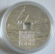 Poland 10 Zlotych 2008 Olympics Beijing Sailing Silver