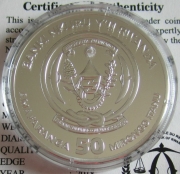 Rwanda 50 Amafaranga 2018 Ships HMS Endeavour 1 Ounce...