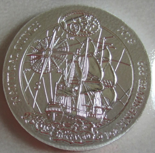 Rwanda 50 Amafaranga 2018 Ships HMS Endeavour 1 Ounce Silver