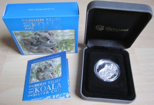Australien 1 Dollar 2012 Koala High Relief