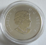 Canada 10 Dollars 2011 Maple Leaf Forever 1/2 Oz Silver