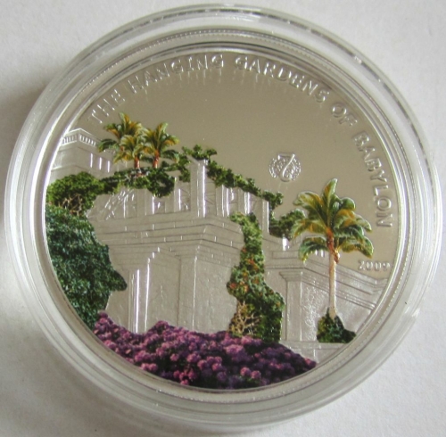 Palau 5 Dollars 2009 Weltwunder Hängende Gärten der Semiramis in Babylon
