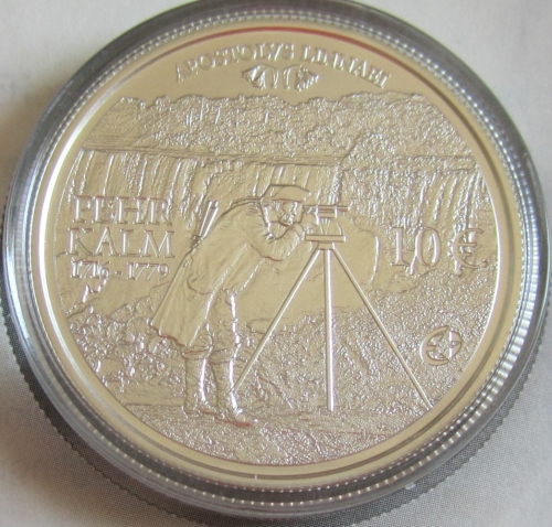 Finland 10 Euro 2011 Eurostar Pehr Kalm Silver BU