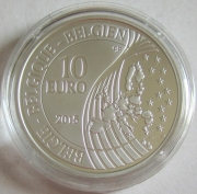 Belgium 10 Euro 2015 Eurostar World War II Silver