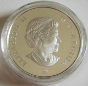 Canada 15 Dollars 2009 Vignettes of Royalty Queen Elizabeth II Silver