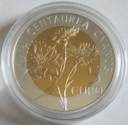 Luxembourg 5 Euro 2016 Flora & Fauna Centaurea Cyanus Silver