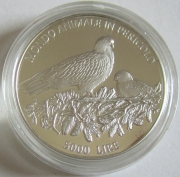 San Marino 5000 Lire 1996 Wildlife Red Kite Silver