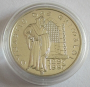 Monaco 100 Francs 1997 700 Years House of Grimaldi Silver