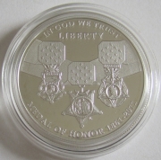 USA 1 Dollar 2011 150 Years Medal of Honor Silver Proof