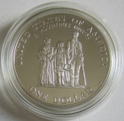 USA 1 Dollar 1998 Black Revolutionary War Patriots Memorial PP