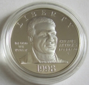 USA 1 Dollar 1998 Black Revolutionary War Patriots Memorial Silver Proof