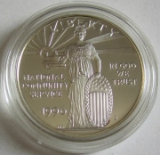 USA 1 Dollar 1996 National Community Service Silver Proof