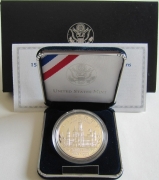 USA 1 Dollar 1996 150 Years Smithonian Institution Silver Proof