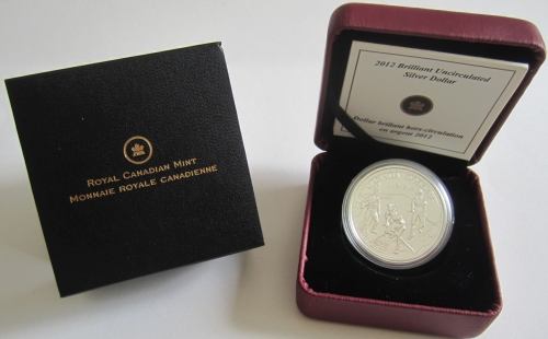 Canada 1 Dollar 2012 200 Years War of 1812 Silver BU