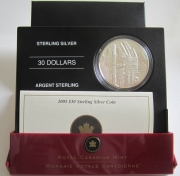 Canada 30 Dollars 2005 Totem Pole Silver