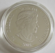 Canada 30 Dollars 2005 Totem Pole Silver