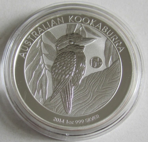 Australia 1 Dollar 2014 Kookaburra Fabulous 15 Privy 1 Oz Silver