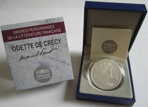 France 10 Euro 2013 Literature Odette de Crécy by Marcel Proust Silver