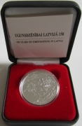 Latvia 5 Euro 2015 150 Years Firefighting Silver