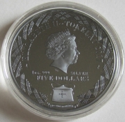 Tokelau 5 Dollars 2017 Maori Moko 1 Oz Silver