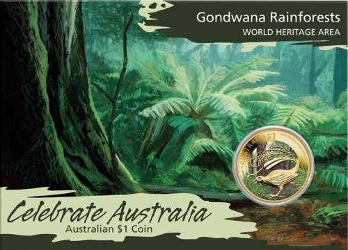 Australien 1 Dollar 2011 Celebrate Australia Gondwana Rainforests