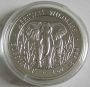 Somalia 1000 Shillings 2004 Elephant 1 Oz Silver