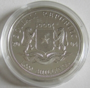 Somalia 1000 Shillings 2004 Elephant 1 Oz Silver