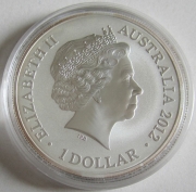 Australia 1 Dollar 2012 Kangaroo in Outback Fabulous 15 Privy 1 Oz Silver BU