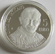 Vatican 5 Euro 2011 Beatification Pope John Paul II Silver