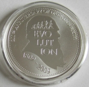 Tuvalu 1 Dollar 2009 Charles Darwin Silver