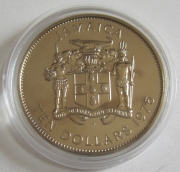 Jamaica 10 Dollars 1975 Christopher Columbus Silver