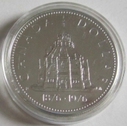 Canada 1 Dollar 1976 100 Years Library of Parliament Silver