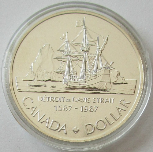 Canada 1 Dollar 1987 Davis Strait Silver BU
