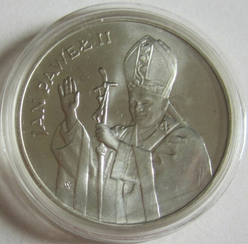 Poland 10000 Zlotych 1987 Apostolic Journey by Pope John Paul II Silver BU