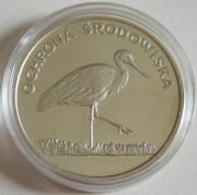 Polen 100 Zlotych 1982 Tiere Weißstorch