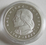 Poland 100 Zlotych 1976 Kazimierz Pulaski Silver