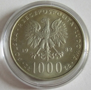 Polen 1000 Zlotych 1982 Apostolische Visite von Papst...