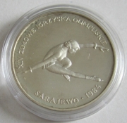Polen 200 Zlotych 1984 Olympia Sarajevo Eiskunstlauf