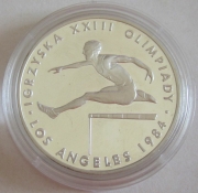 Polen 200 Zlotych 1984 Olympia Los Angeles Hürdenlauf