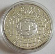 Poland 500 Zlotych 1986 Football World Cup in Mexico Silver