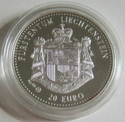 Liechtenstein 20 Euro 1996 190 Years Independence Silver