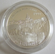 Frankreich 100 Francs 1997 Monumente Wenzelsmauer in Luxemburg