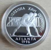 Polen 20 Zlotych 1995 Olympia Atlanta Ringen
