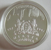 Poland 20 Zlotych 1996 1000 Years Gdansk Silver